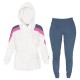 Tuta Donna DIADORA Cappuccio Full Zip - Cotone Garzato 3 Colori Art.795