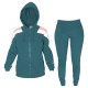 Tuta Donna DIADORA Cappuccio Full Zip - Cotone Garzato 3 Colori Art.795