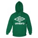 Felpa Uomo UMBRO Cotone Felpato Cappuccio Tascone Art.334