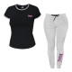 Completo Donna Sportivo LONSDALE Cotone Manica Corta - Pant. Lungo 3 Modelli