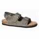 Sandalo Uomo LUMBERJACK Modello FLINT Pelle Nubuck 2 Fasce Chiuso 003