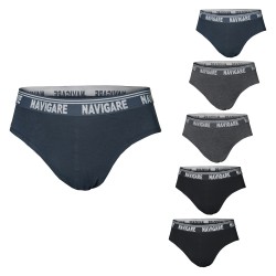 Set 6 Paia Slip / Boxer Uomo NAVIGARE Cotone Bielastico Assortito