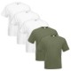 Set 5 Pezzi T-Shirt FRUIT OF THE LOOM 100% Cotone 165gr VALUEWEIGHT