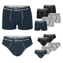 Pack 6 Paia Slip Boxer Sergio Tacchini Cotone Bielastico Art.9002/3