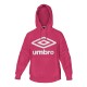 Felpa Donna UMBRO Cotone Garzato Cappuccio Tascone Art.068B