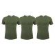 Pack 3 T-Shirt Uomo LIABEL Elasticizzato Scollo V. Vari Colori