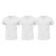 Pack 3 T-Shirt Uomo LIABEL Elasticizzato Scollo V. Vari Colori